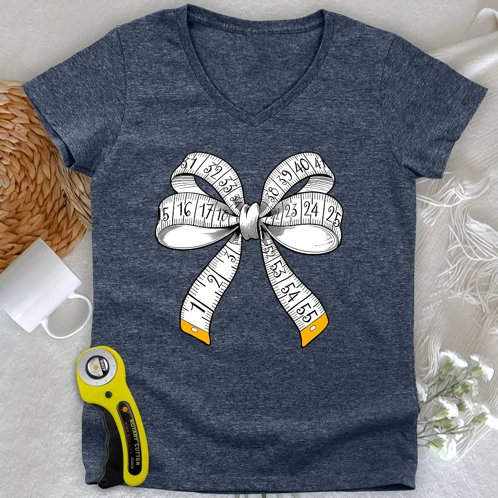 Tailor’s Bow Lady V-neck