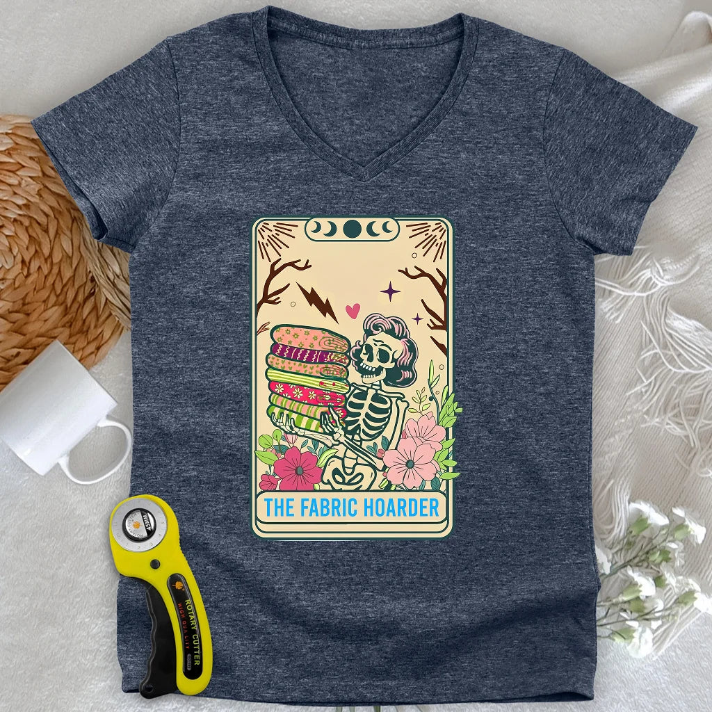 The Fabric Hoarder Lady V-neck