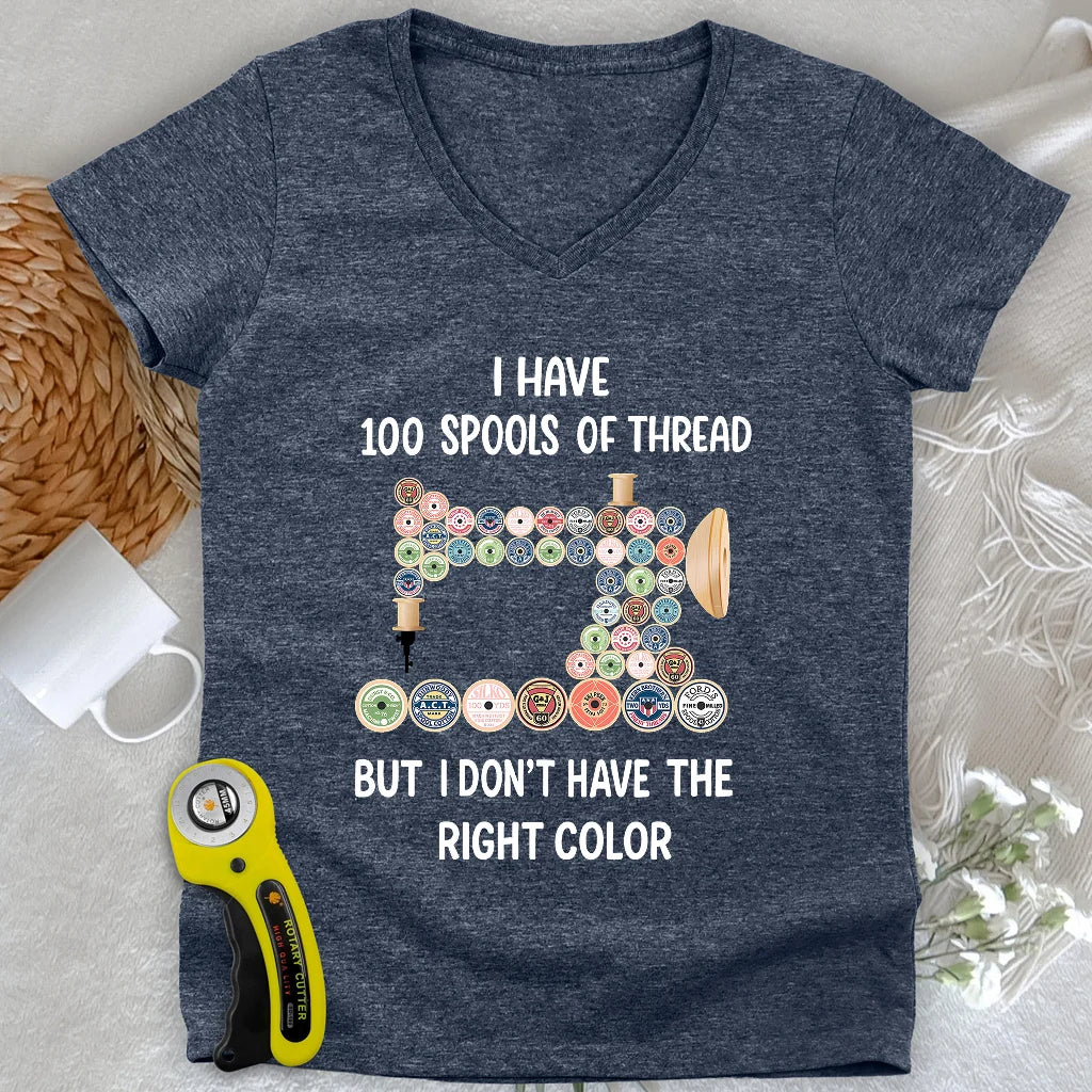 Threadful but Colorless Lady V-neck