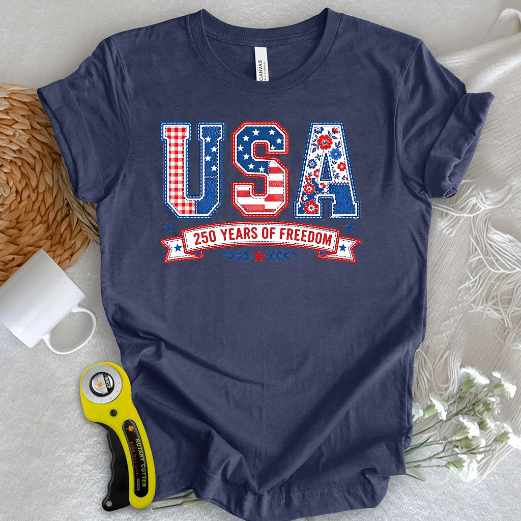 USA Patchwork Freedom T-shirt