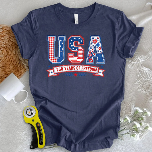 USA Patchwork Freedom T-shirt
