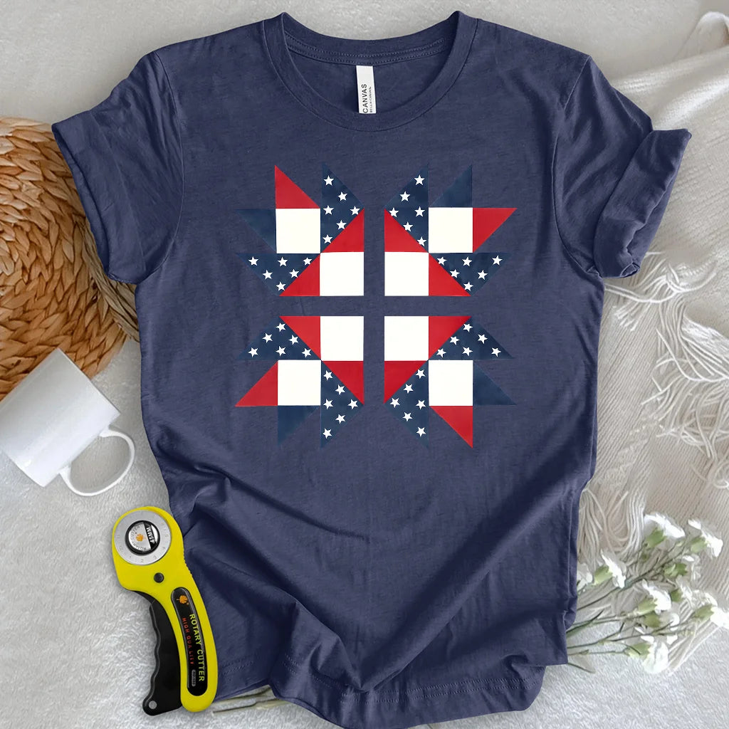 USA Star Block T-shirt