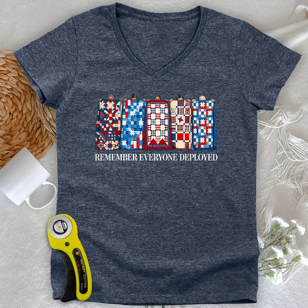 US Veteran Lady V-neck
