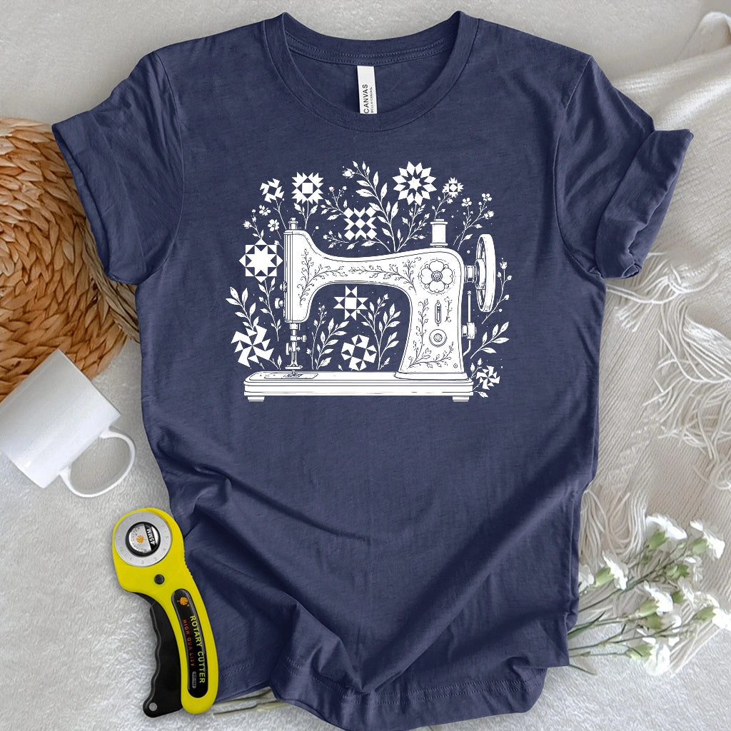 Vintage Sewing Garden Quilt T-shirt
