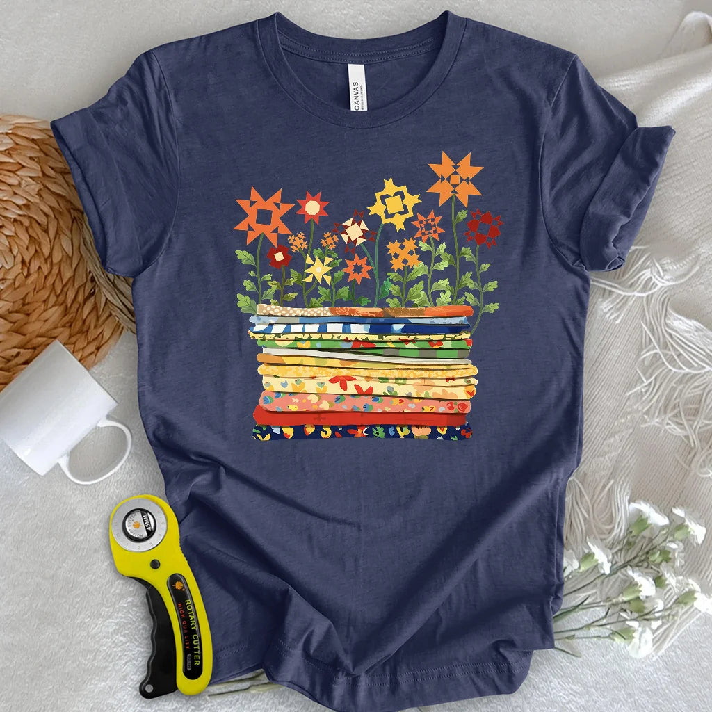 Where Quilts Bloom T-Shirt