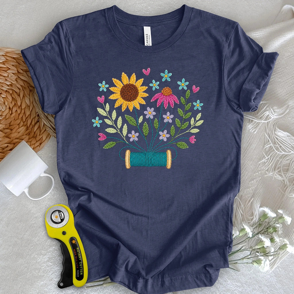 Where Threads Bloom T-shirt