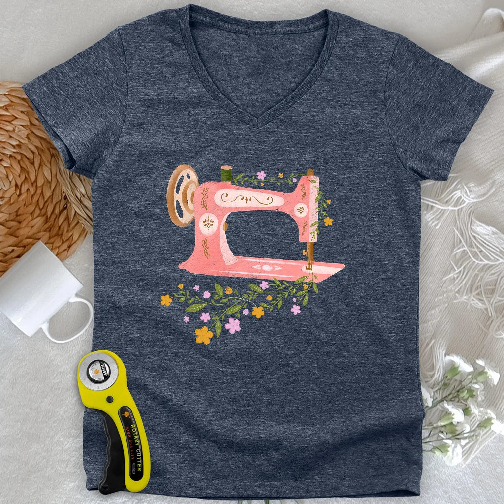 Wildflower Machine Lady V-neck