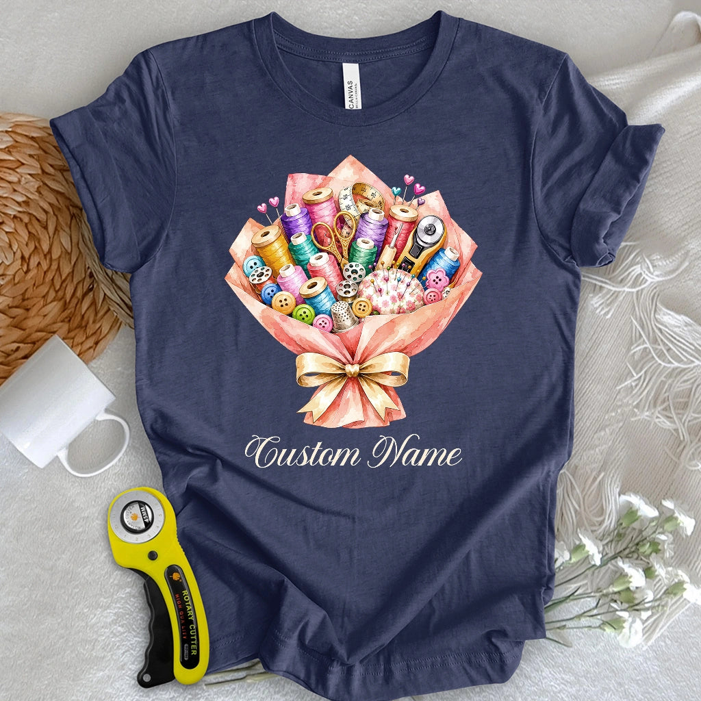 "Custom Name" The Crafter's Bouquet T-shirt