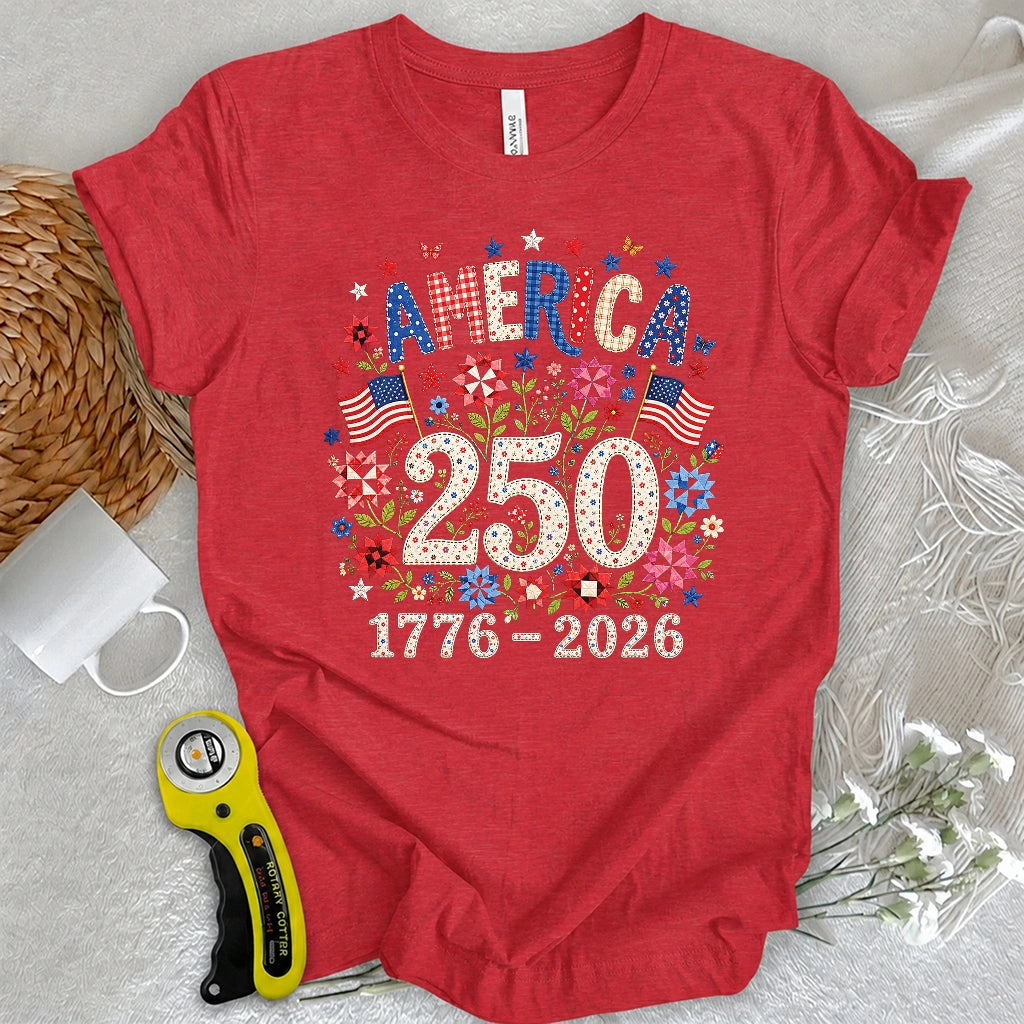 America 250 in Bloom T-shirt