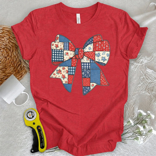 Americana Patchwork Bow T-shirt