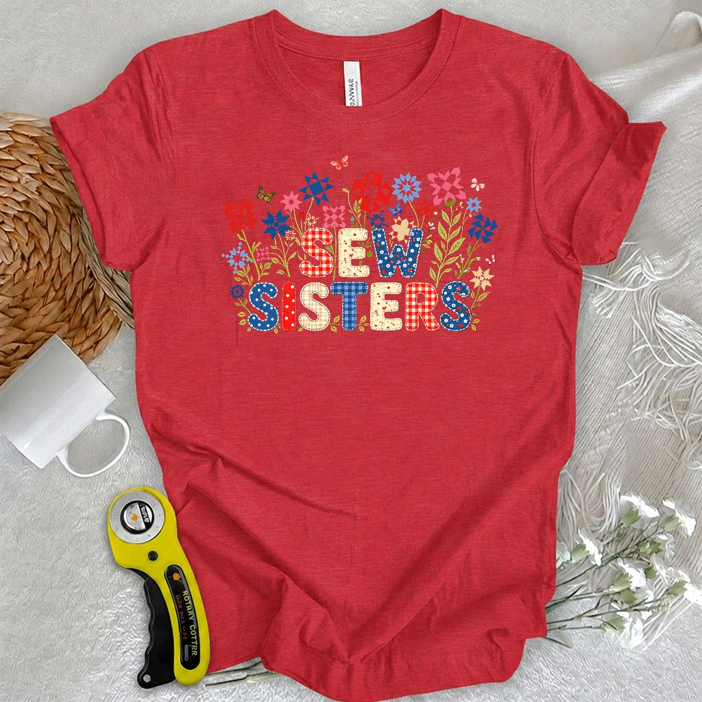 Appliqué Sew Sisters T-shirt