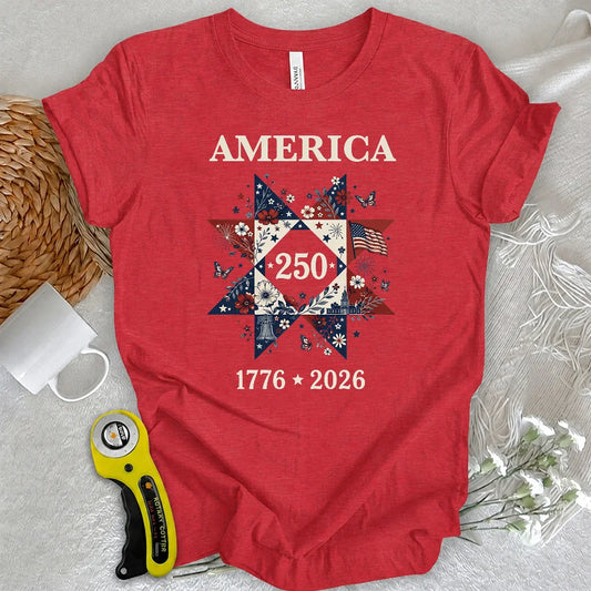 Liberty In Bloom Quilt T-shirt