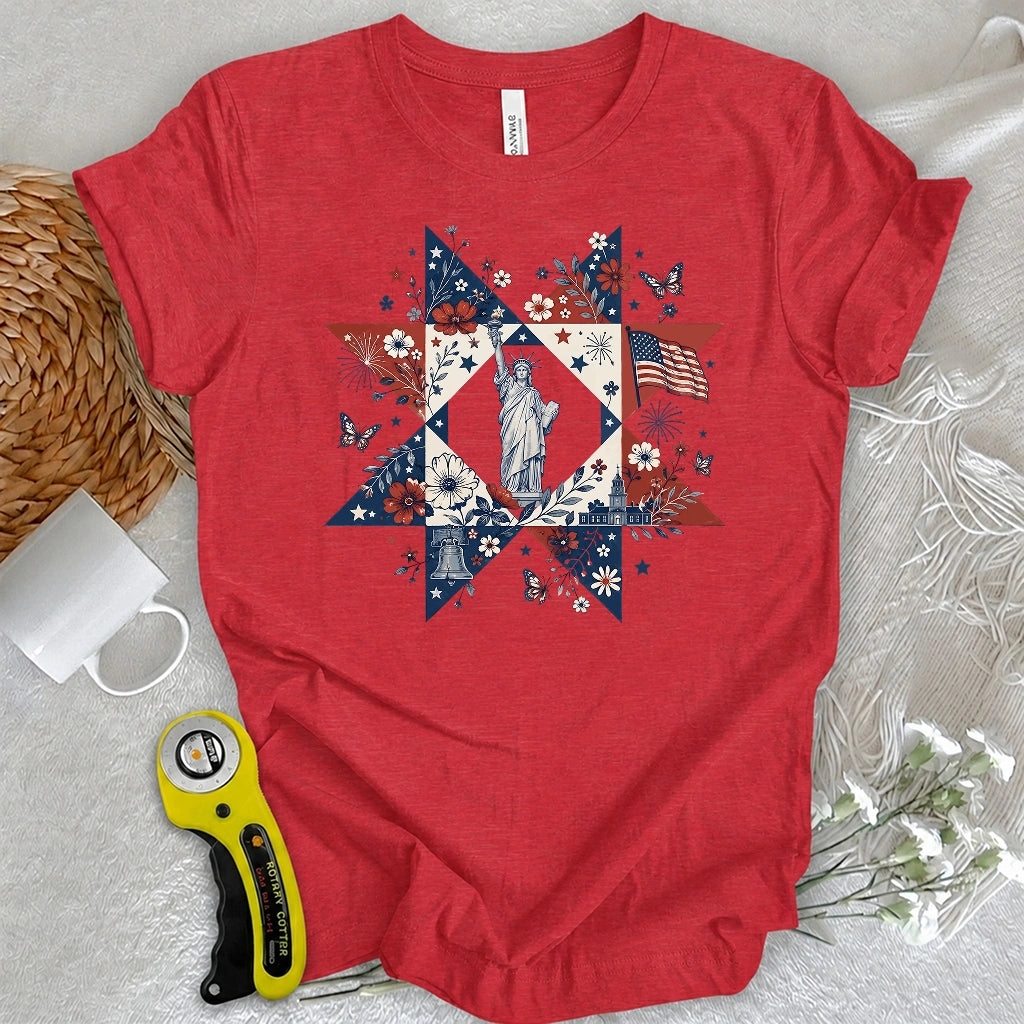 Liberty Star Quilt T-shirt