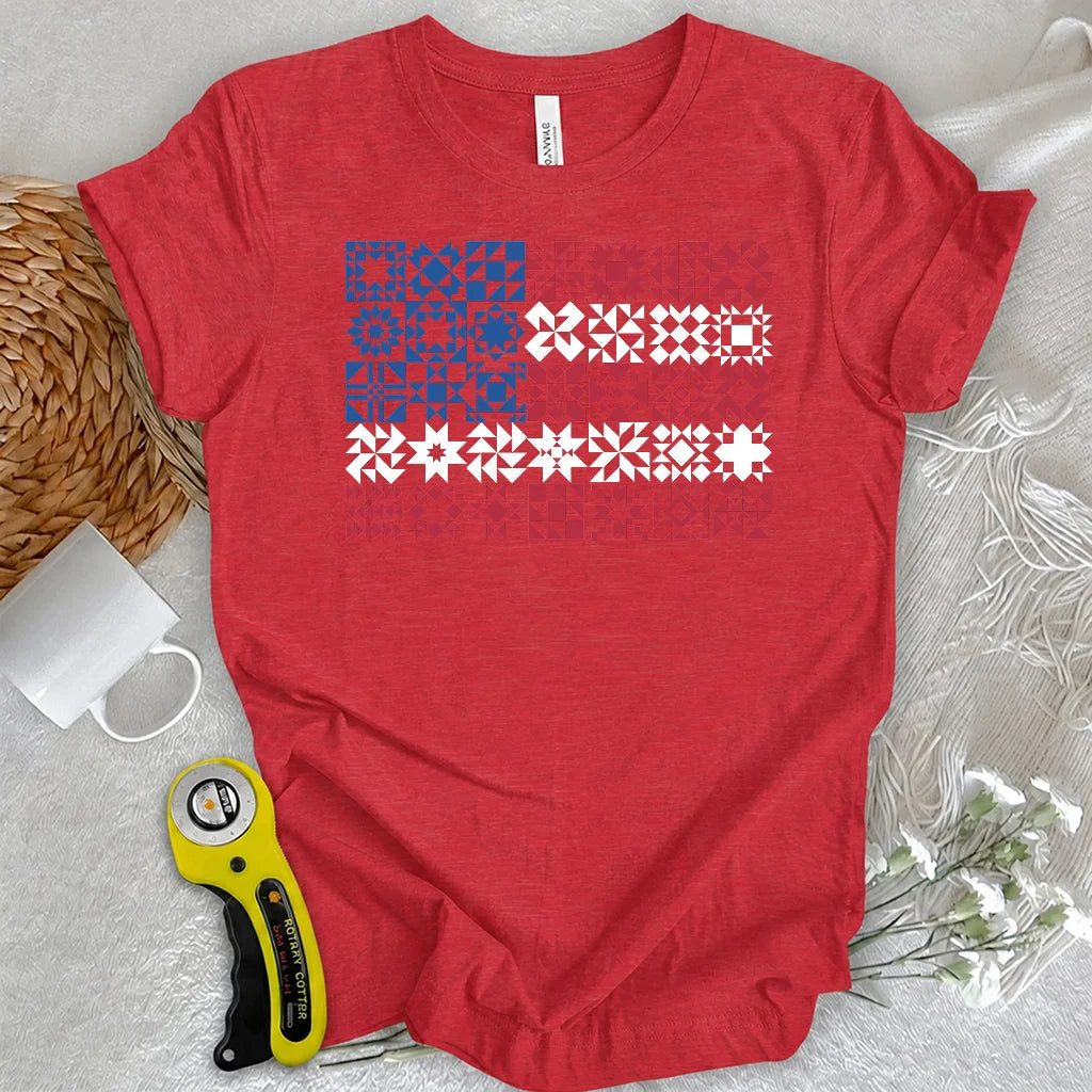 Patchwork Patriot T-shirt