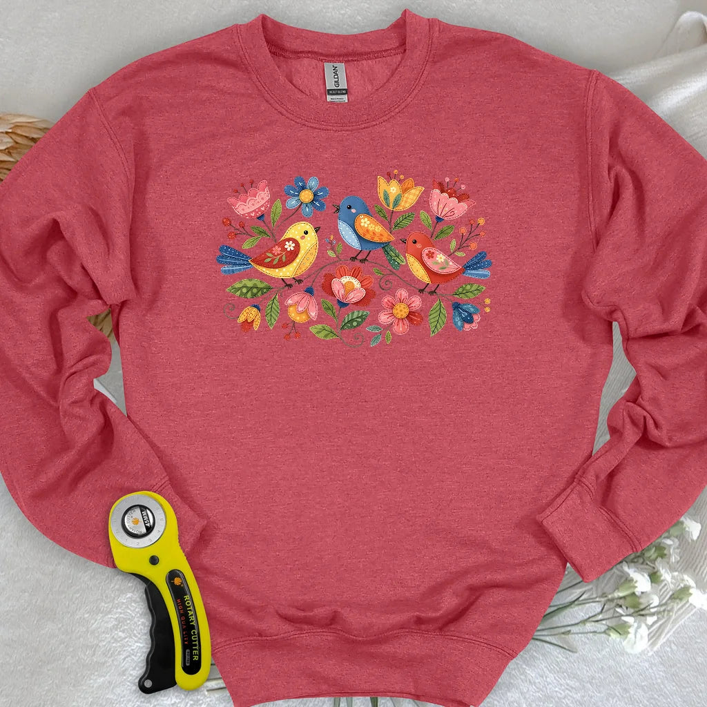 Appliqué Garden Sweatshirt