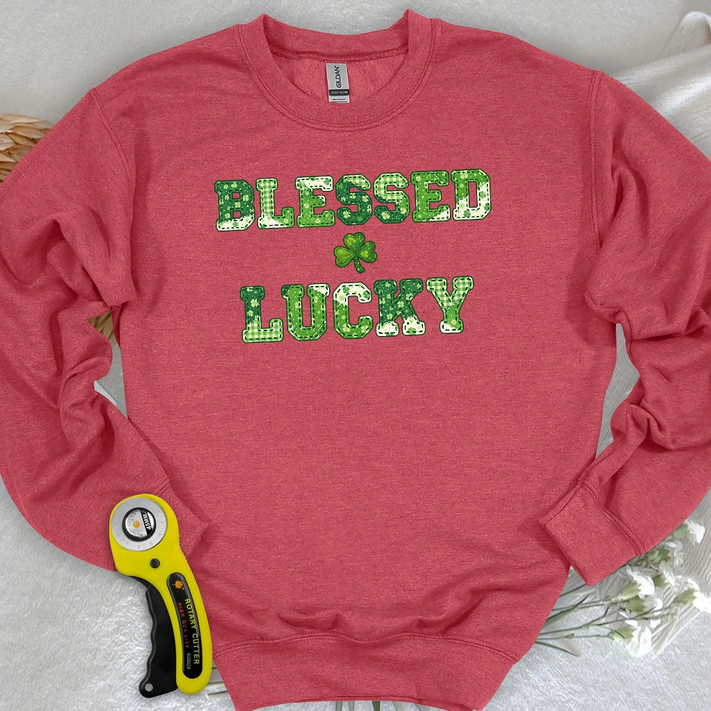 Sweat-shirt "Blessed Lucky"