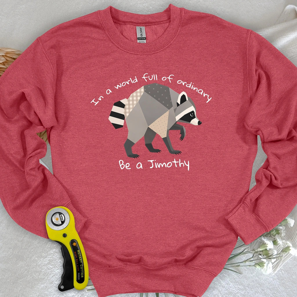 Jimothy the Quilted Raccoon Sweatshirt