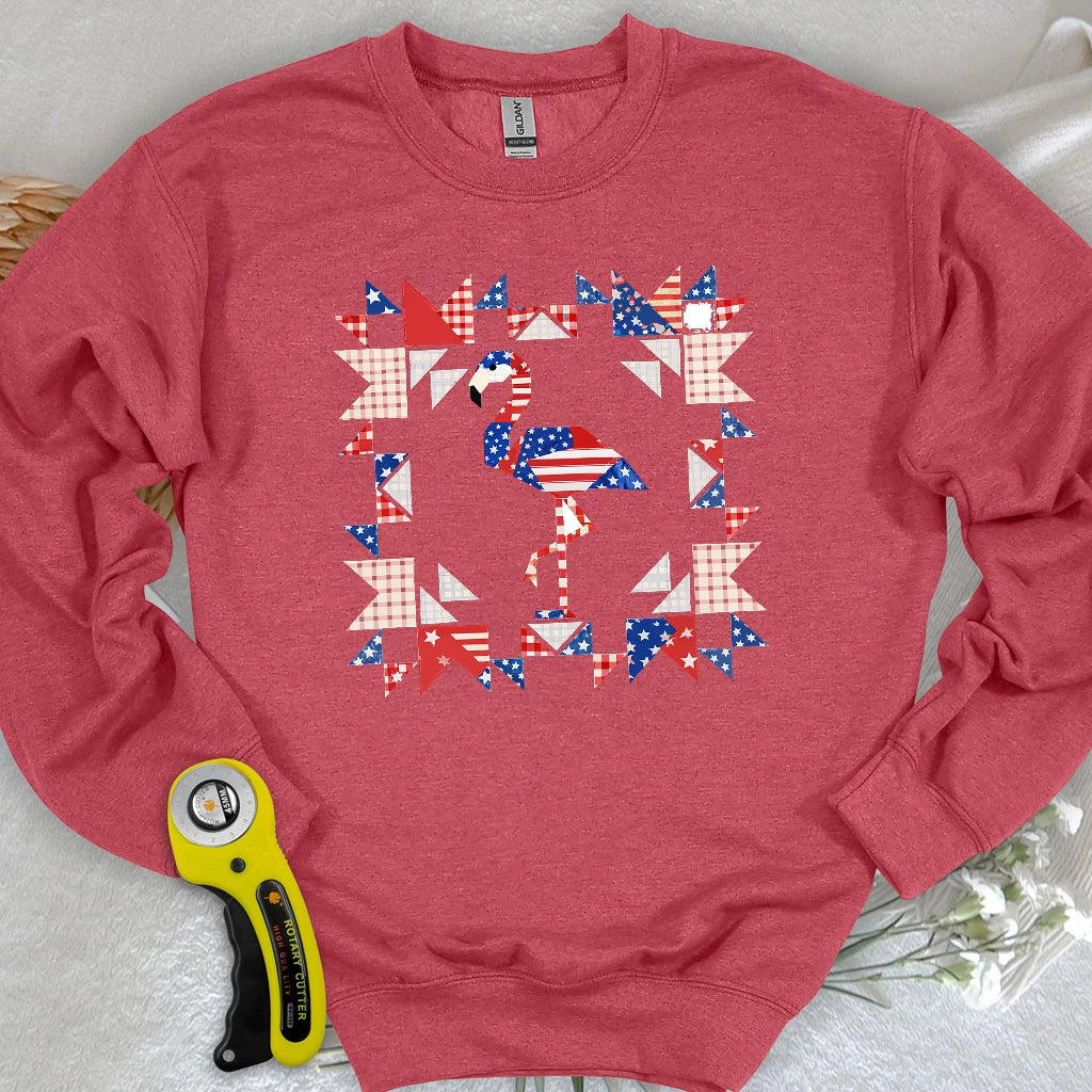 Liberty Flamingo Patchwork Sweatshirt