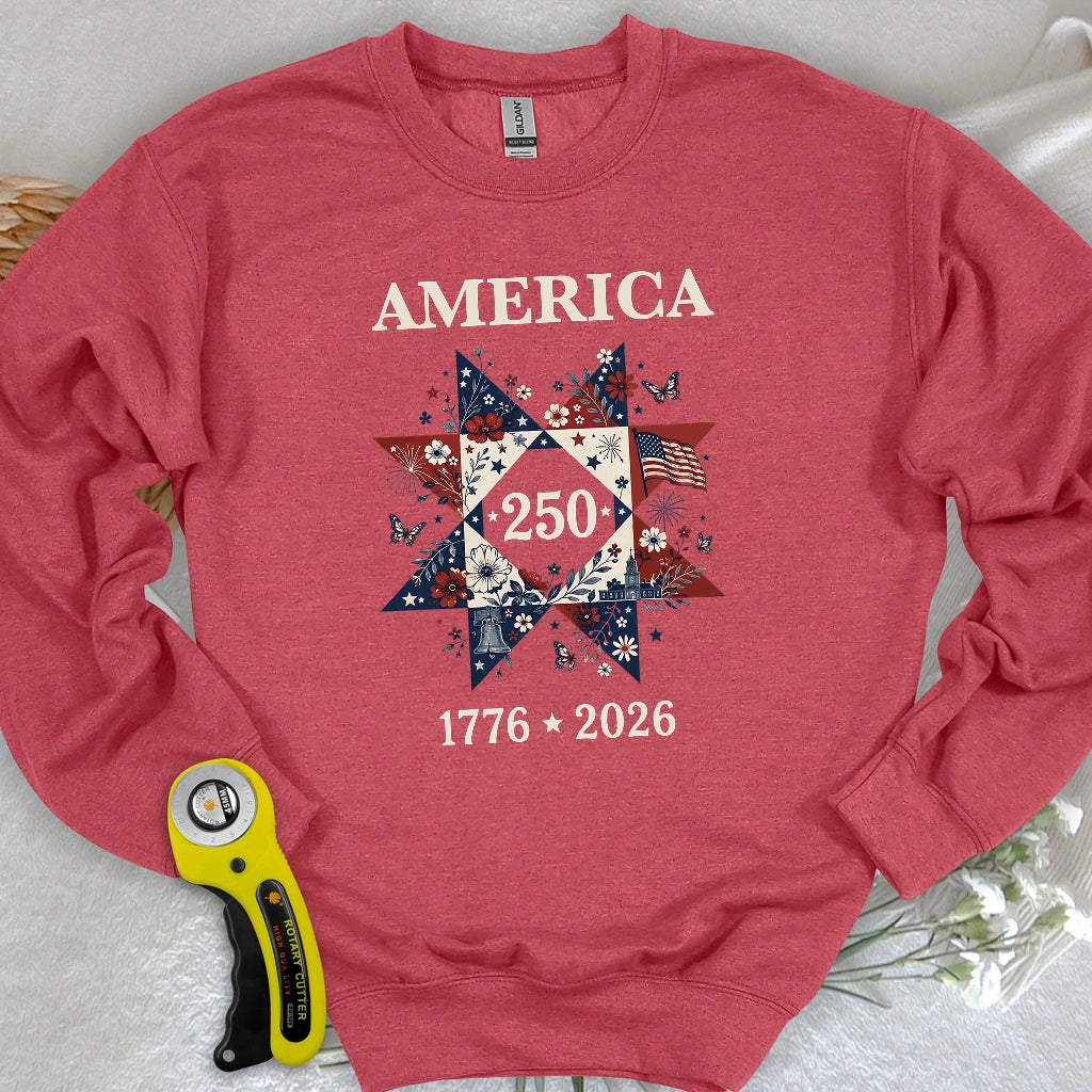 Liberty In Bloom Quilt Sweatshirt