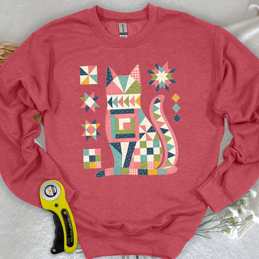 Patchwork Cat Sweatshirt