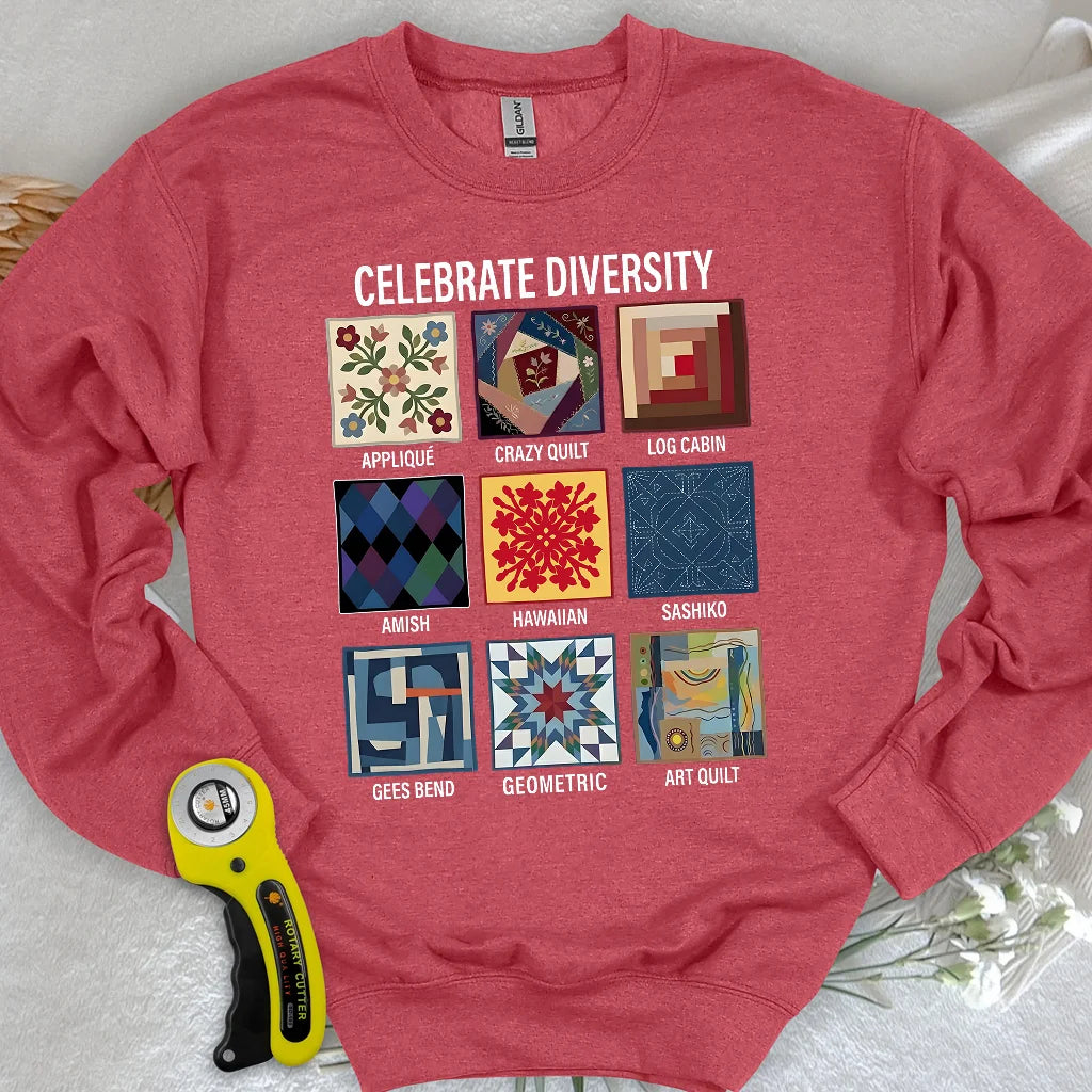 Patchwork-Vielfalt-Sweatshirt