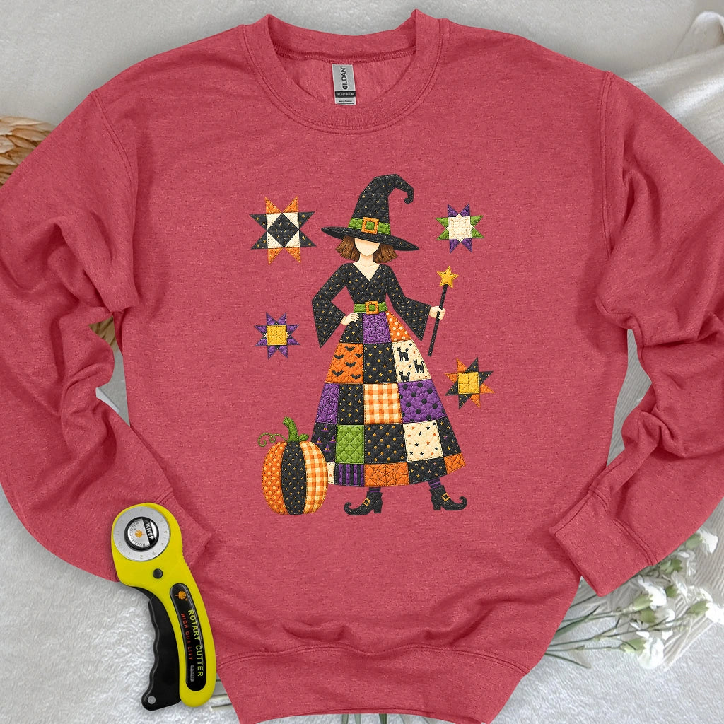 Patchwork Quilt Witch Sweatshirt