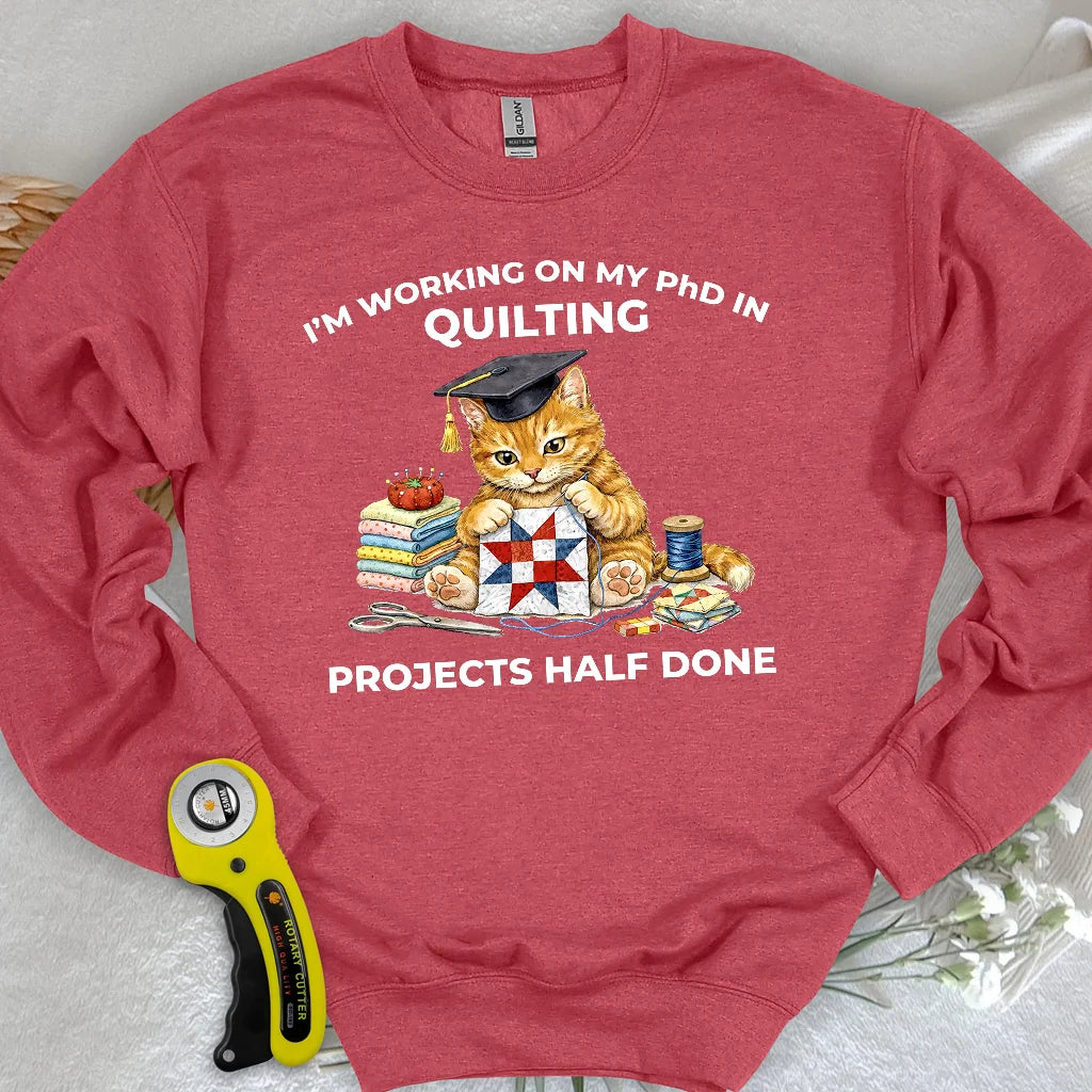 Sweat-shirt "Doctorat en matelassage"