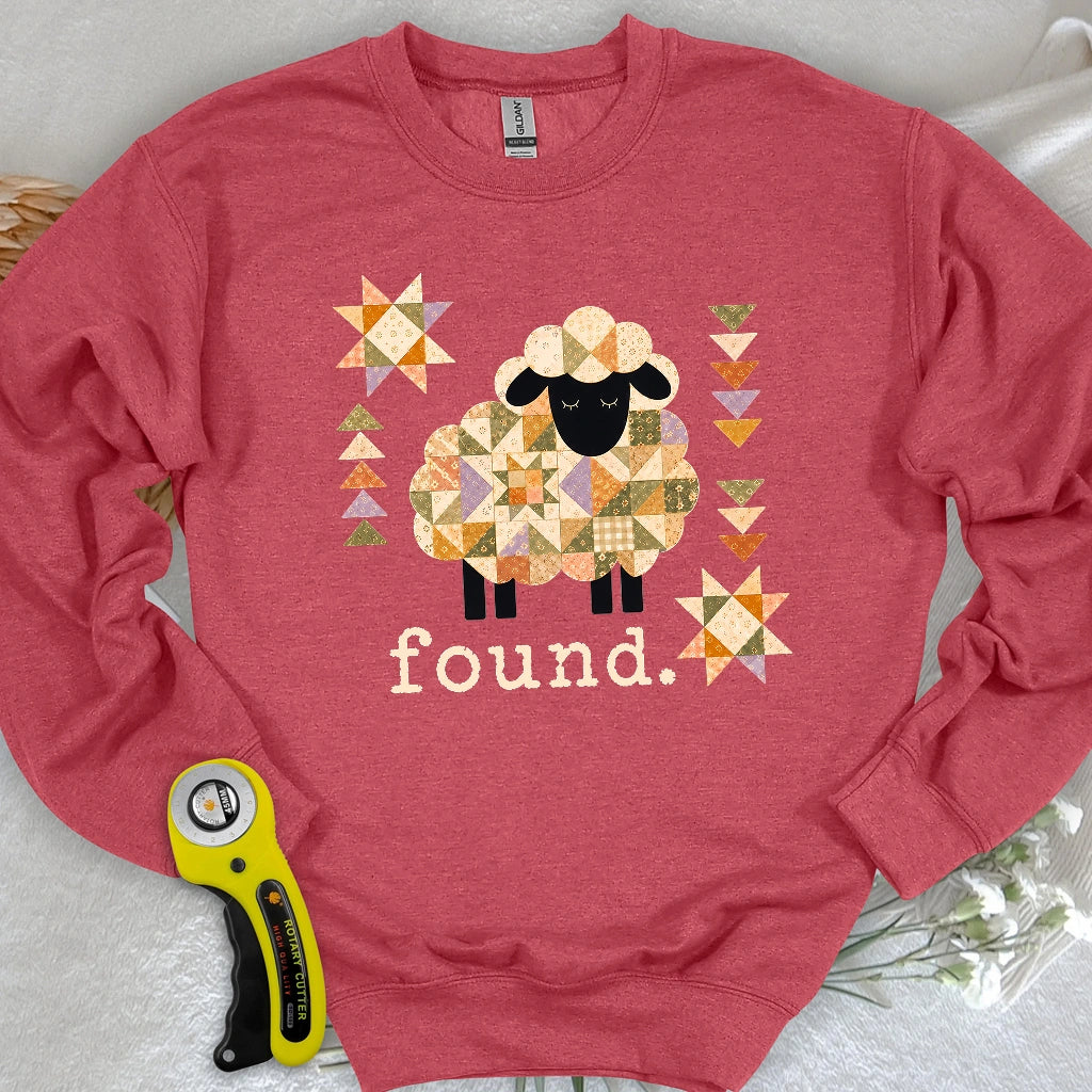 Psalm 23 Patchwork Sheep Sweatshirt