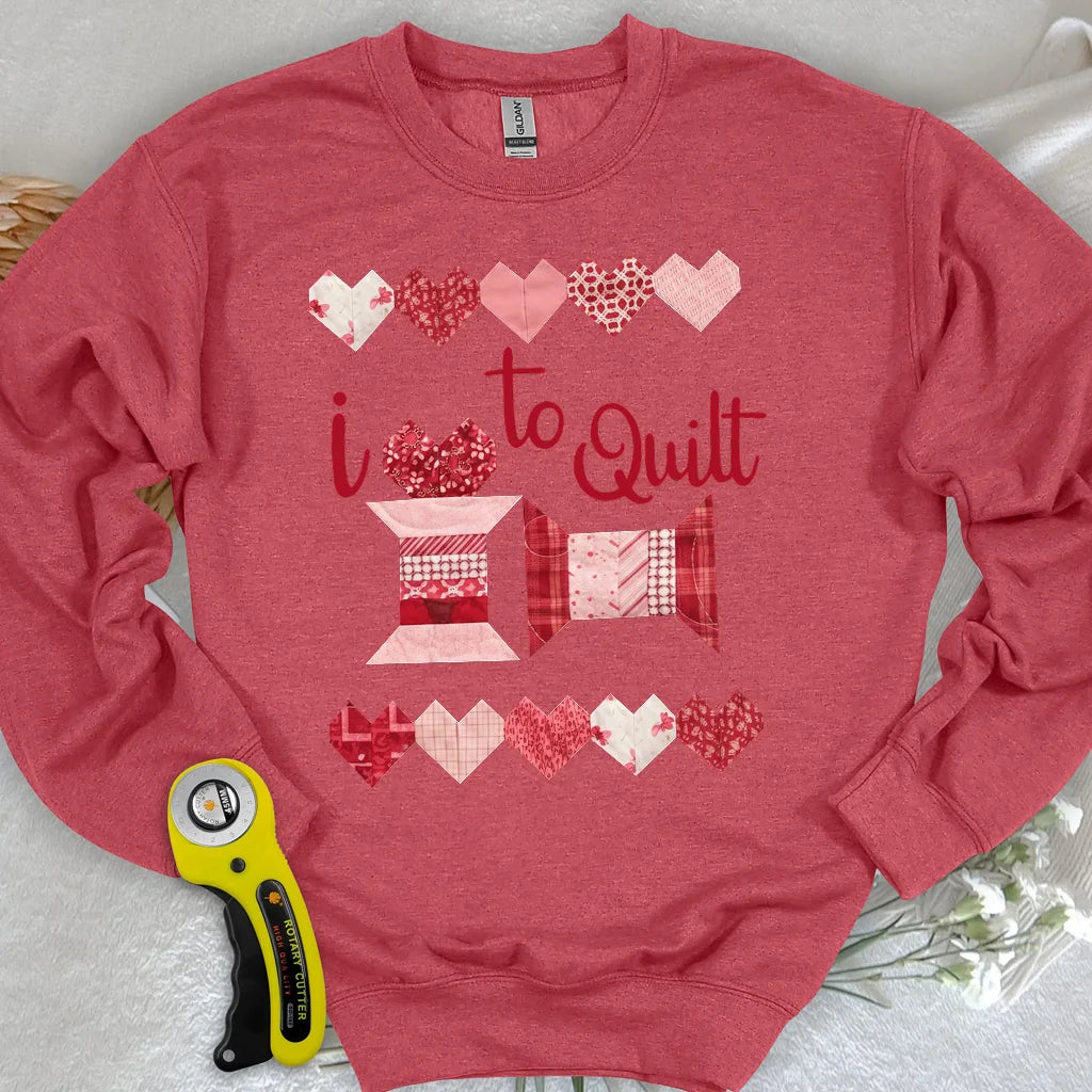 Quilting-Liebe Sweatshirt