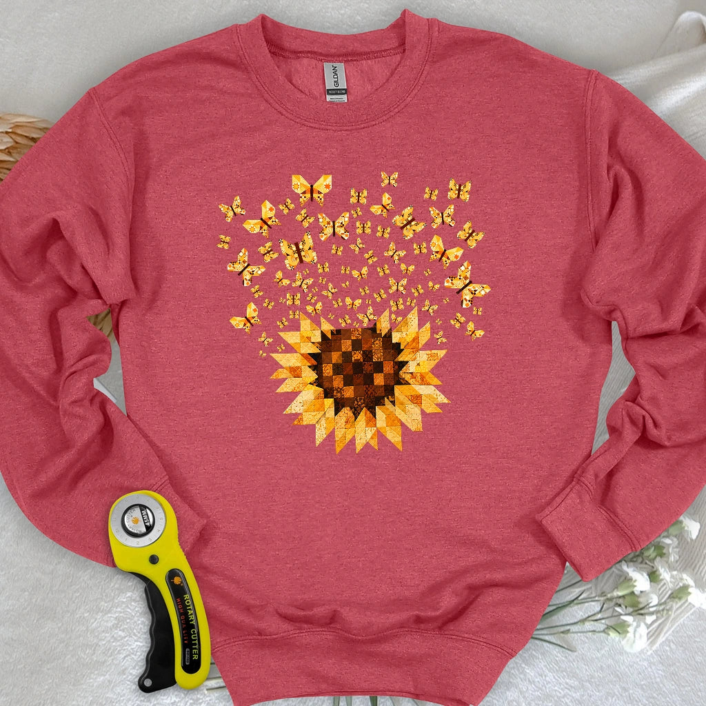 Sunflower Magic Quilt Bloom Sweatshirt