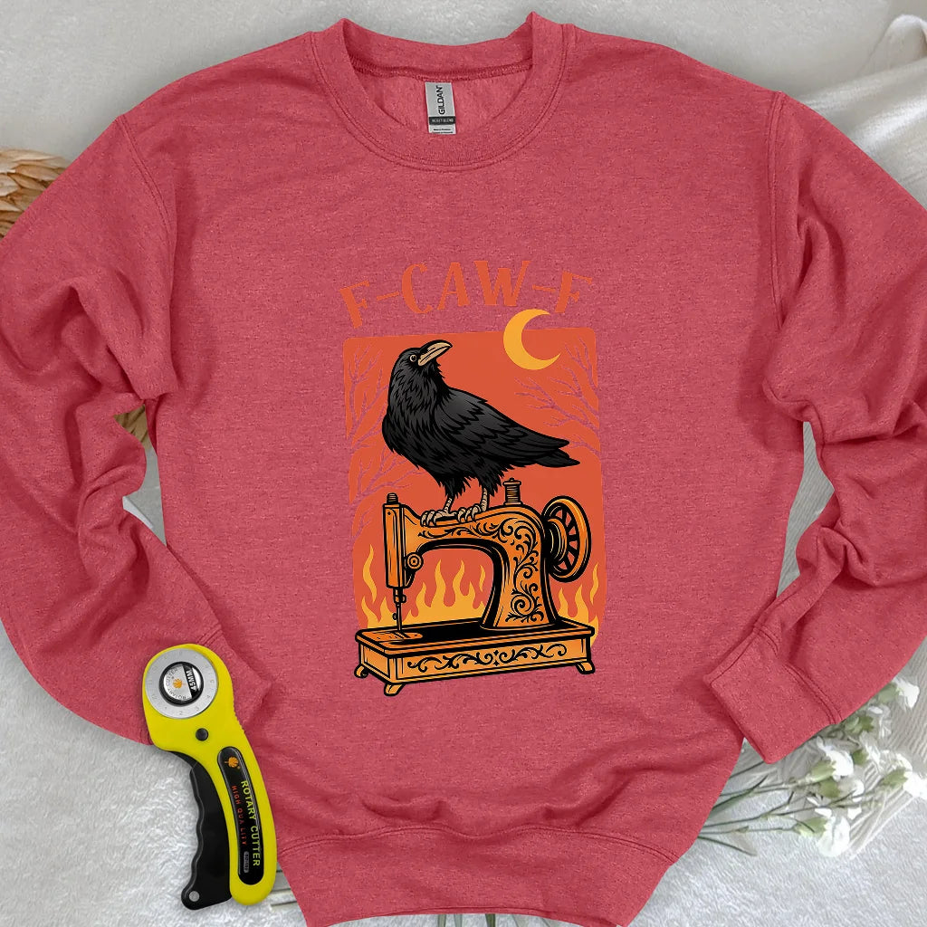 Feuriges Stich-Sweatshirt