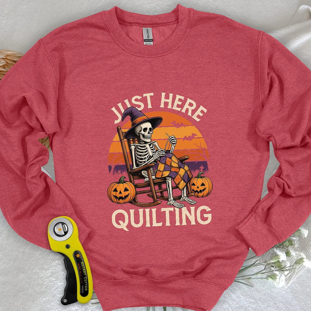 Nur hier am Quilten Sweatshirt