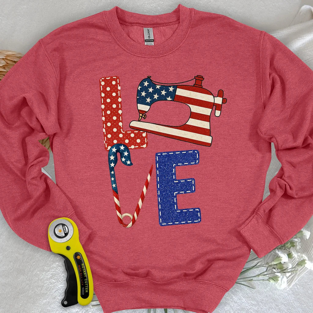 Sweat-shirt de couturière patriotique