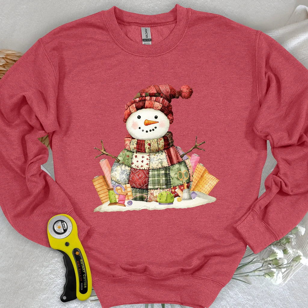 Quilting Snowman Sweatshirt