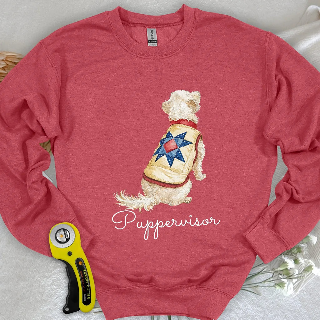 Stepp-Pullover mit Sternenmuster