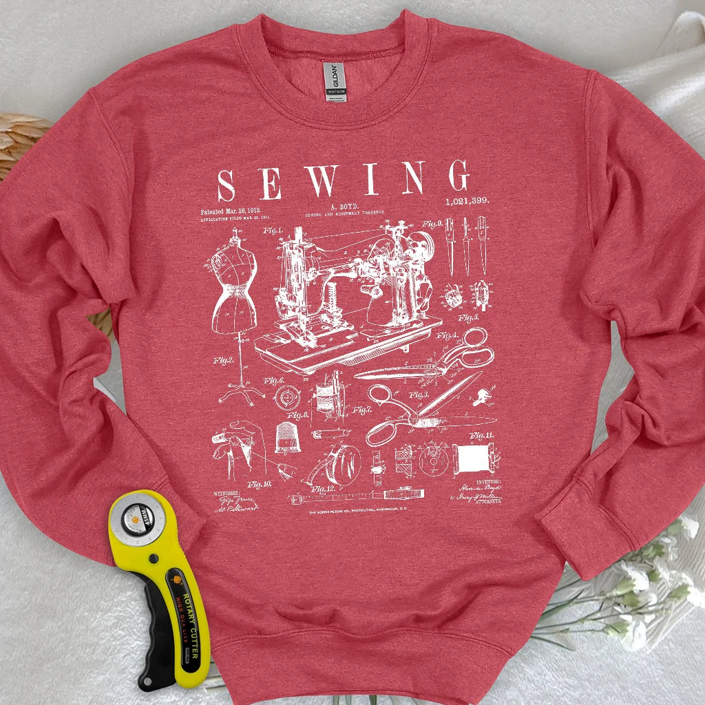 Sewing Tools Pattern Sweatshirt