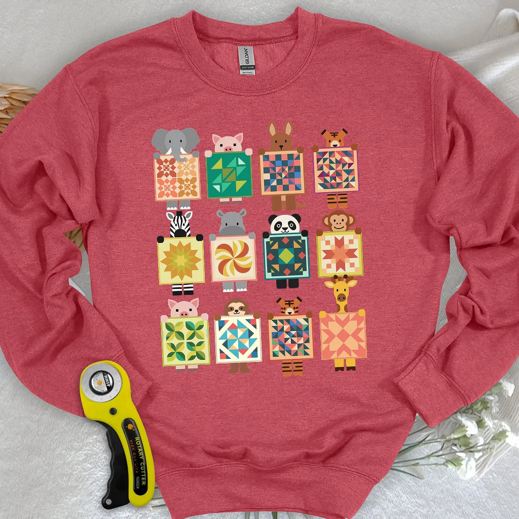 Woodland Patchwork Crew Sweatshirt