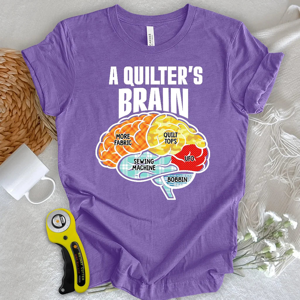 A Quilter’s Brain T-Shirt