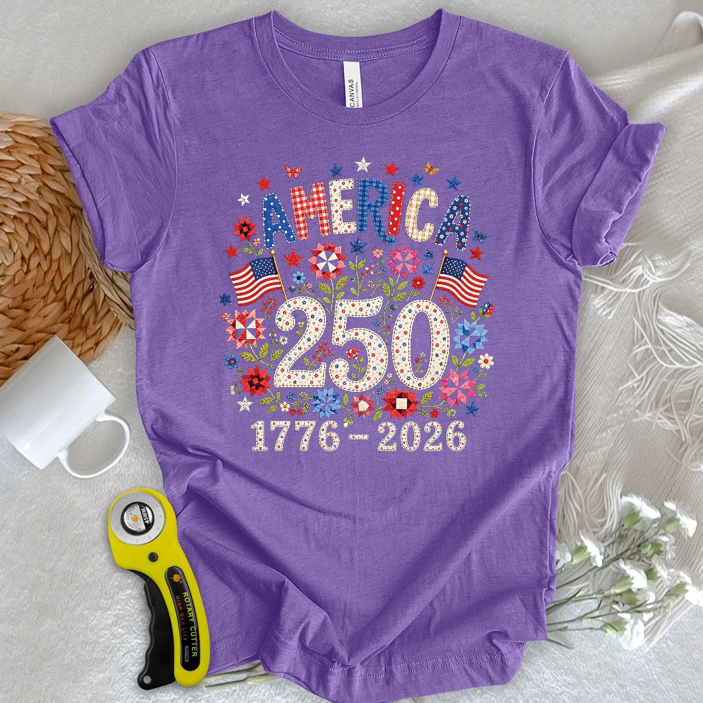 America 250 in Bloom T-shirt
