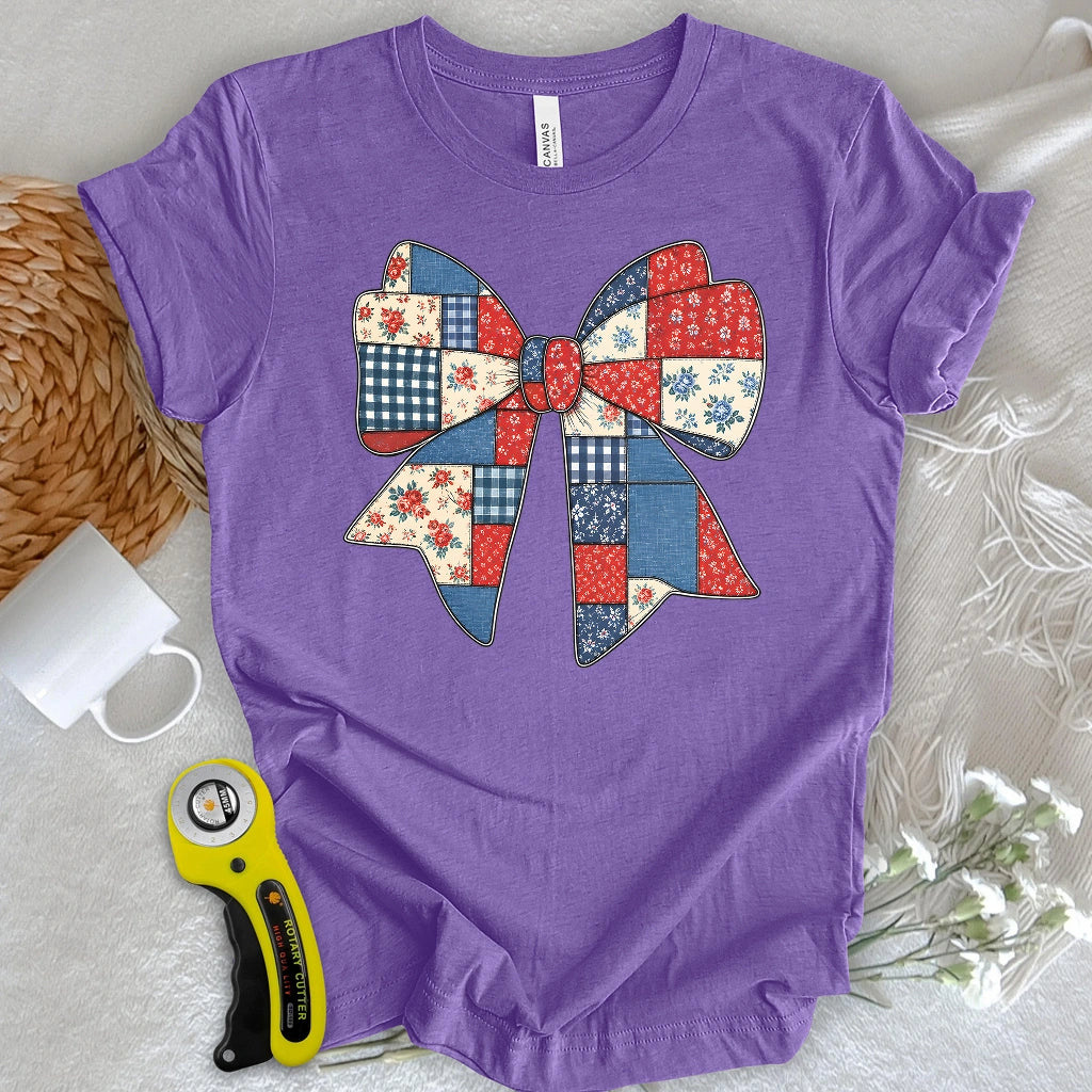 Americana Patchwork Bow T-shirt