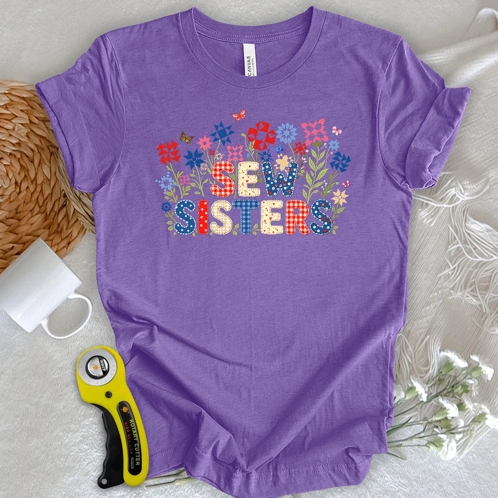 Appliqué Sew Sisters T-shirt