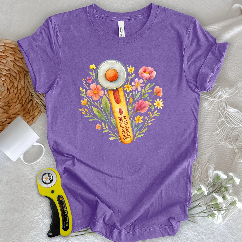 T-shirt coupe fleurie