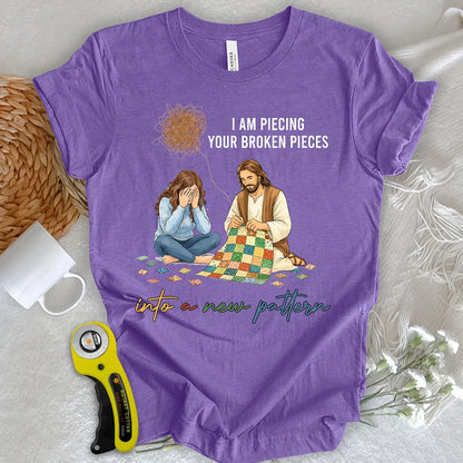 T-shirt Dieu reconstitue les morceaux brisés