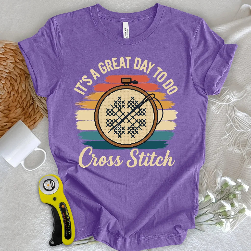 Ein super Tag, um ein T-Shirt zu besticken