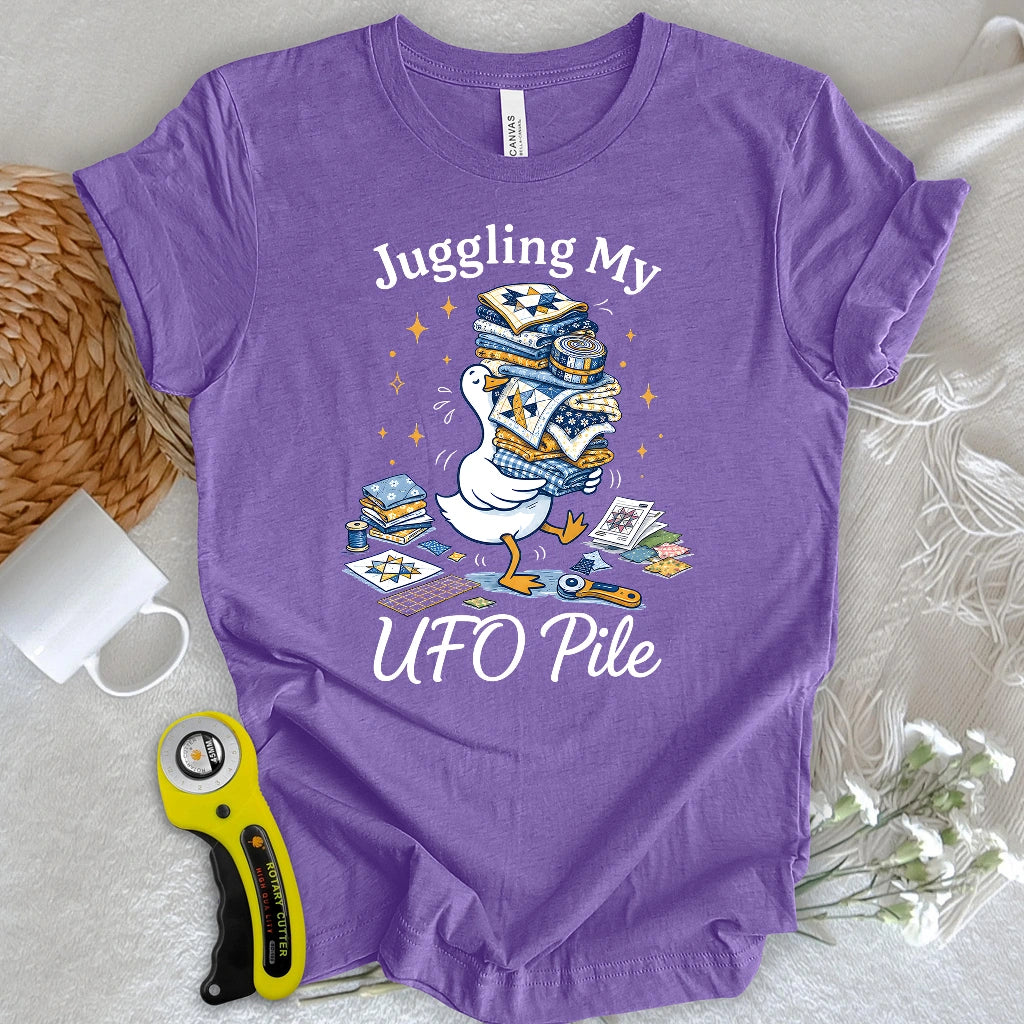 Juggling My UFO Pile T-shirt
