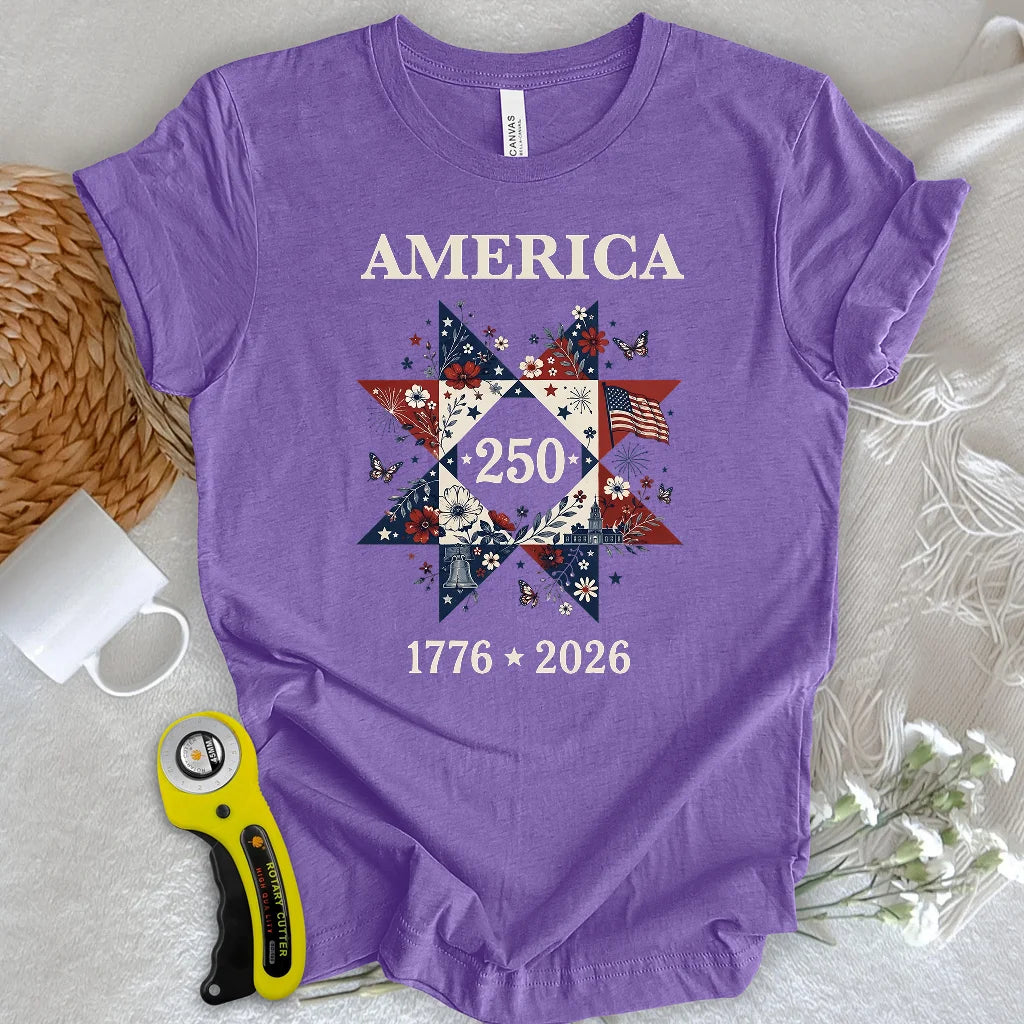 Liberty In Bloom Quilt T-shirt