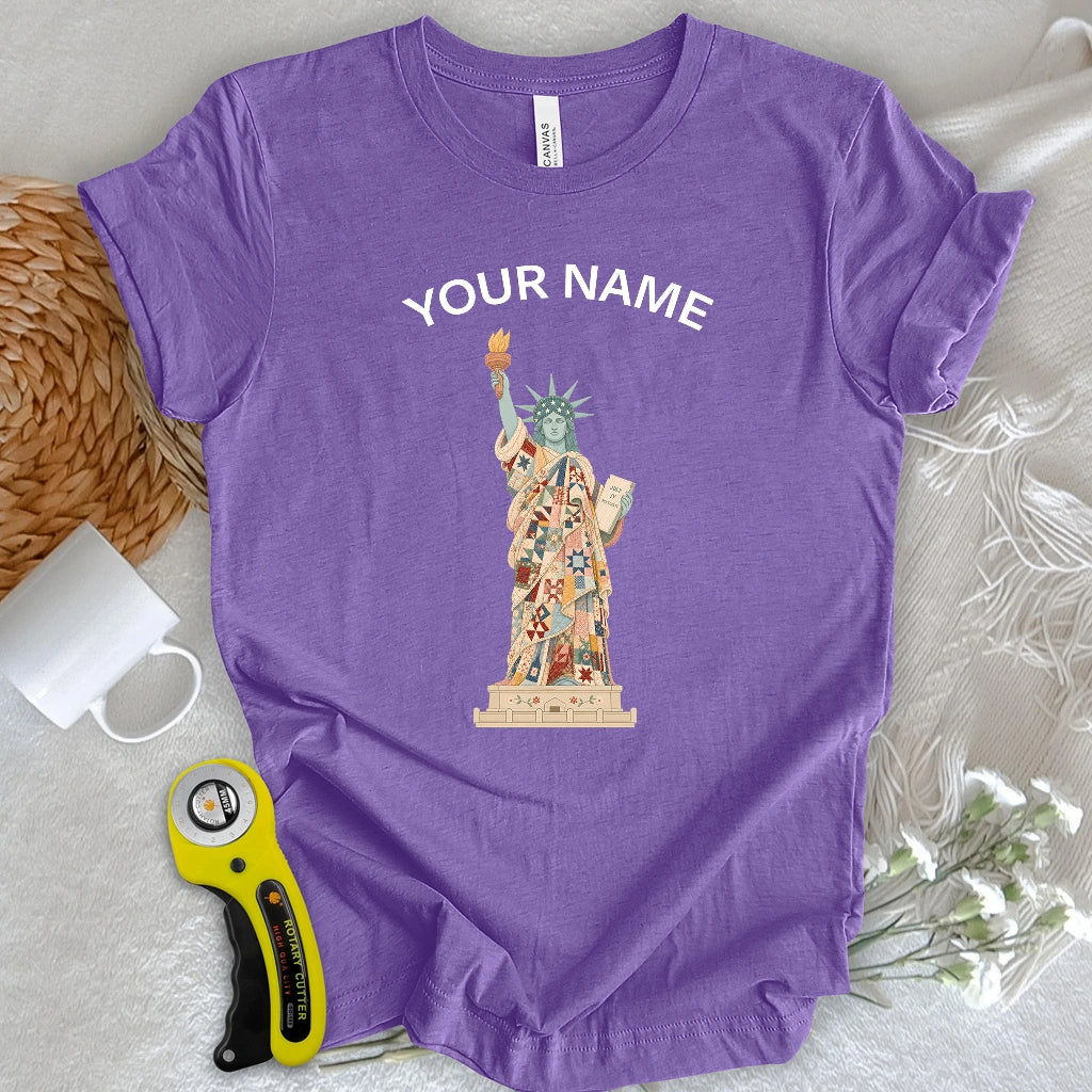 "Custom Name" Liberty Wrapped in Love T-shirt