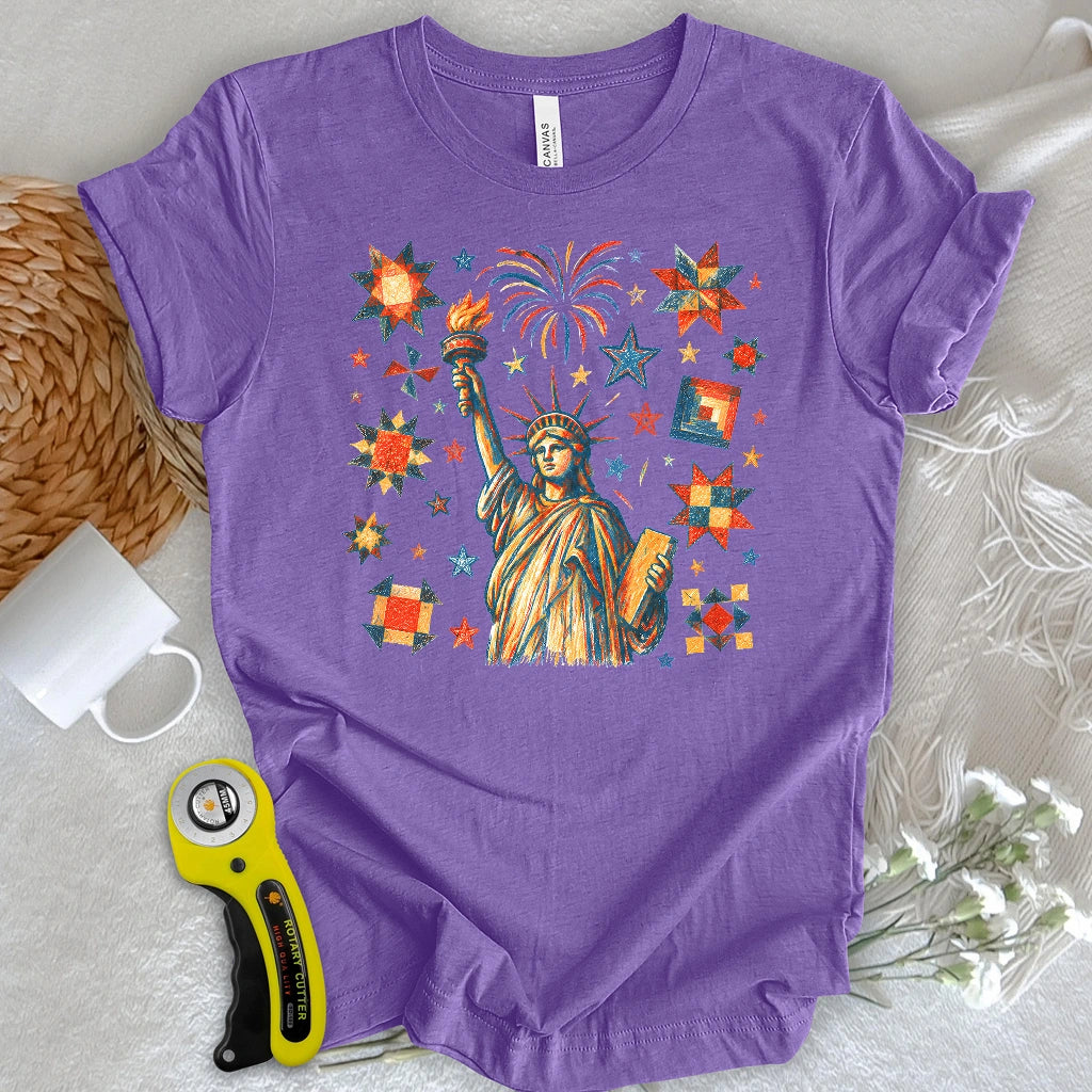 Liberty & Star Blocks T-shirt