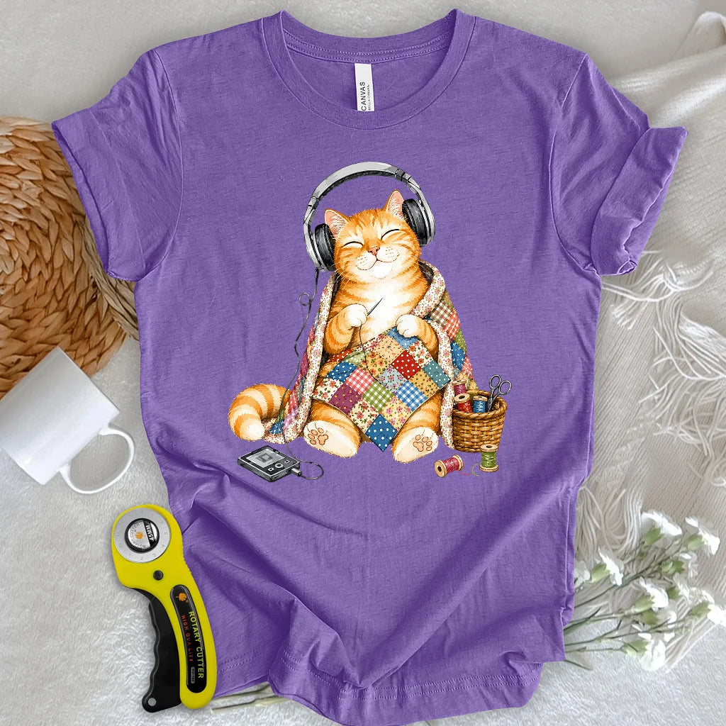 Meow-sic & Quilting T-shirt