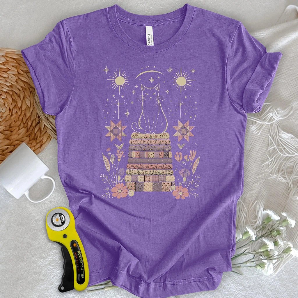 Mystical Quilt Cat T-shirt